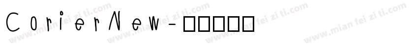 Corier New字体转换